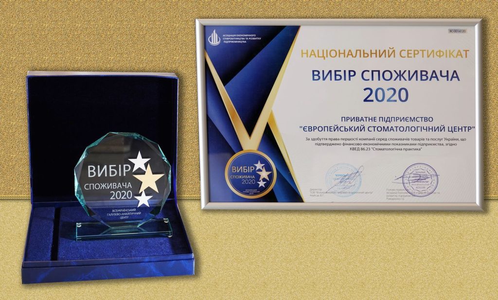 Європейський Стоматологічний Центр: Вибір споживача 2020
